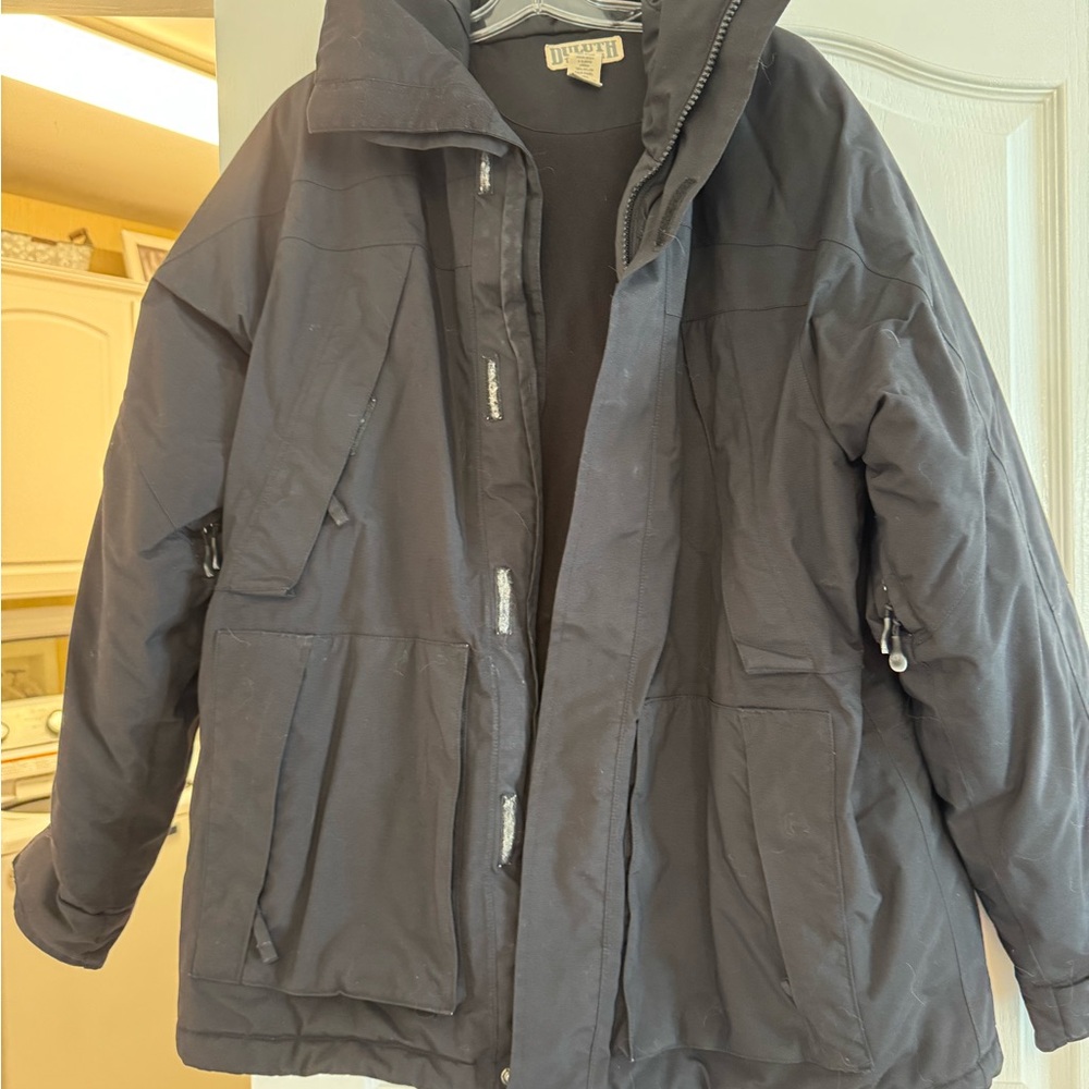 Men's Duluth Whaleback Black Winter Parka - Picture 3 of 8